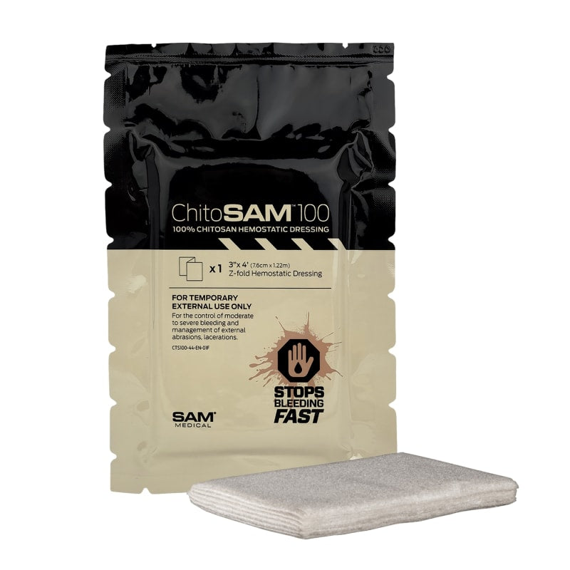 ChitoSAM 100 de SAM Medical - 3 po X 4 pi Z-Fold