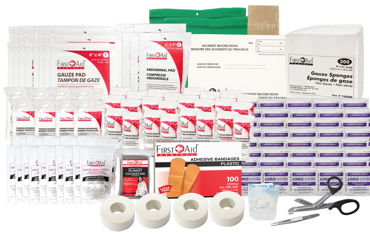 Trousse de premiers soins fédérale de type C et remplissage