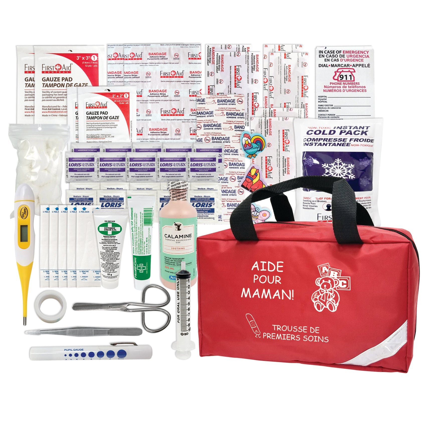Aide pour Maman - Trousse de Premiers Soins pour Bébé