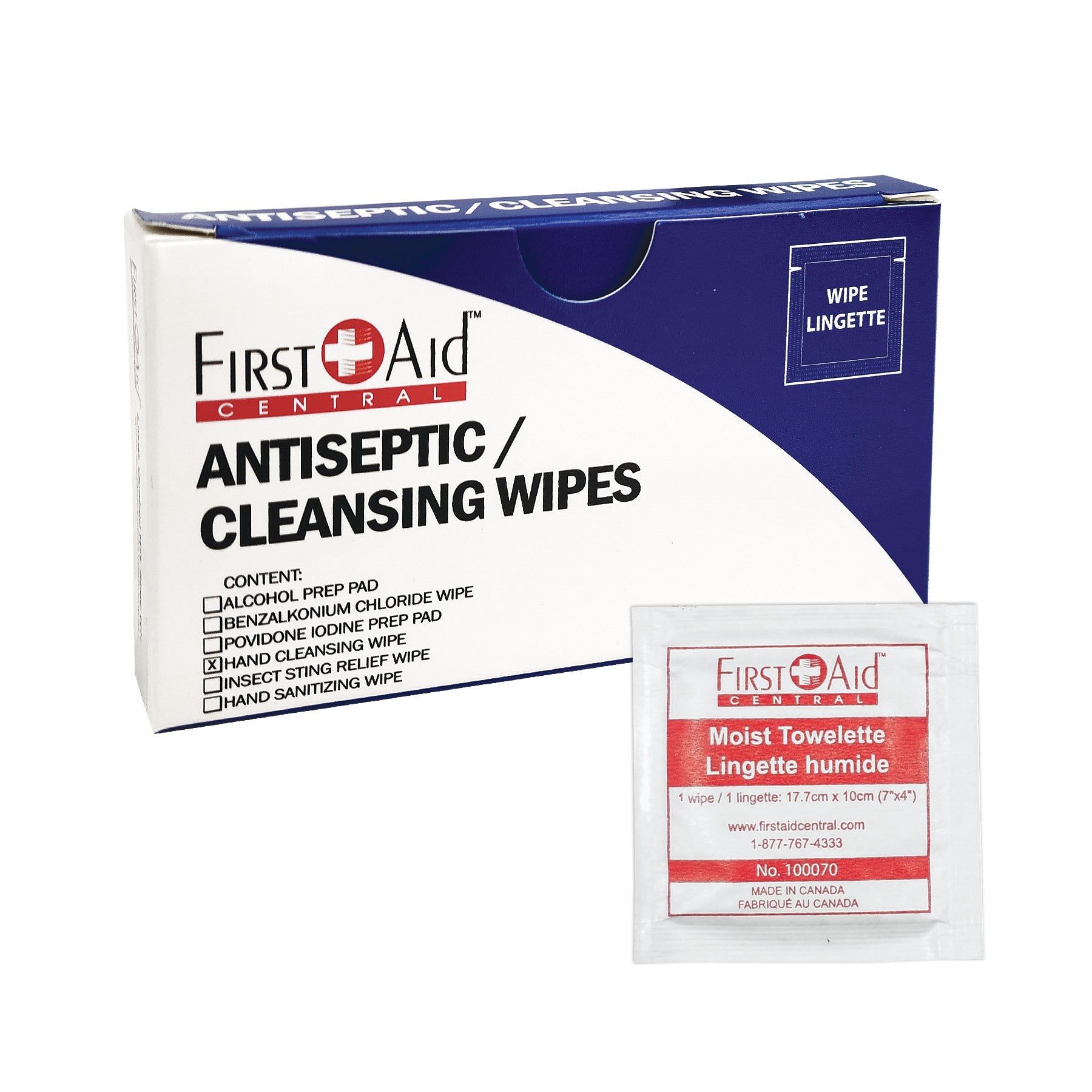 Lingettes nettoyante pour les mains