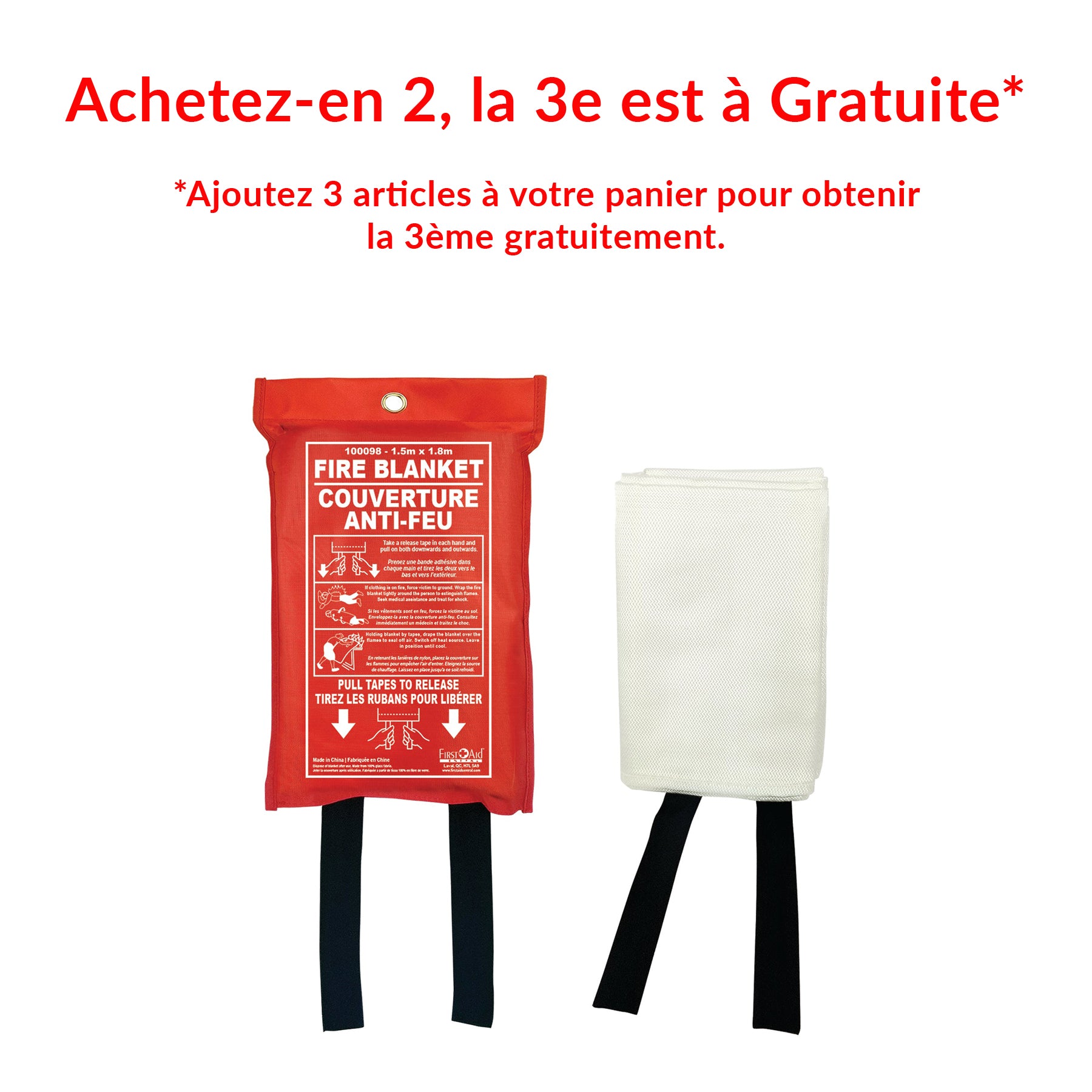 Couverture anti-feu X-Large - 1,5 m x 1,8 m