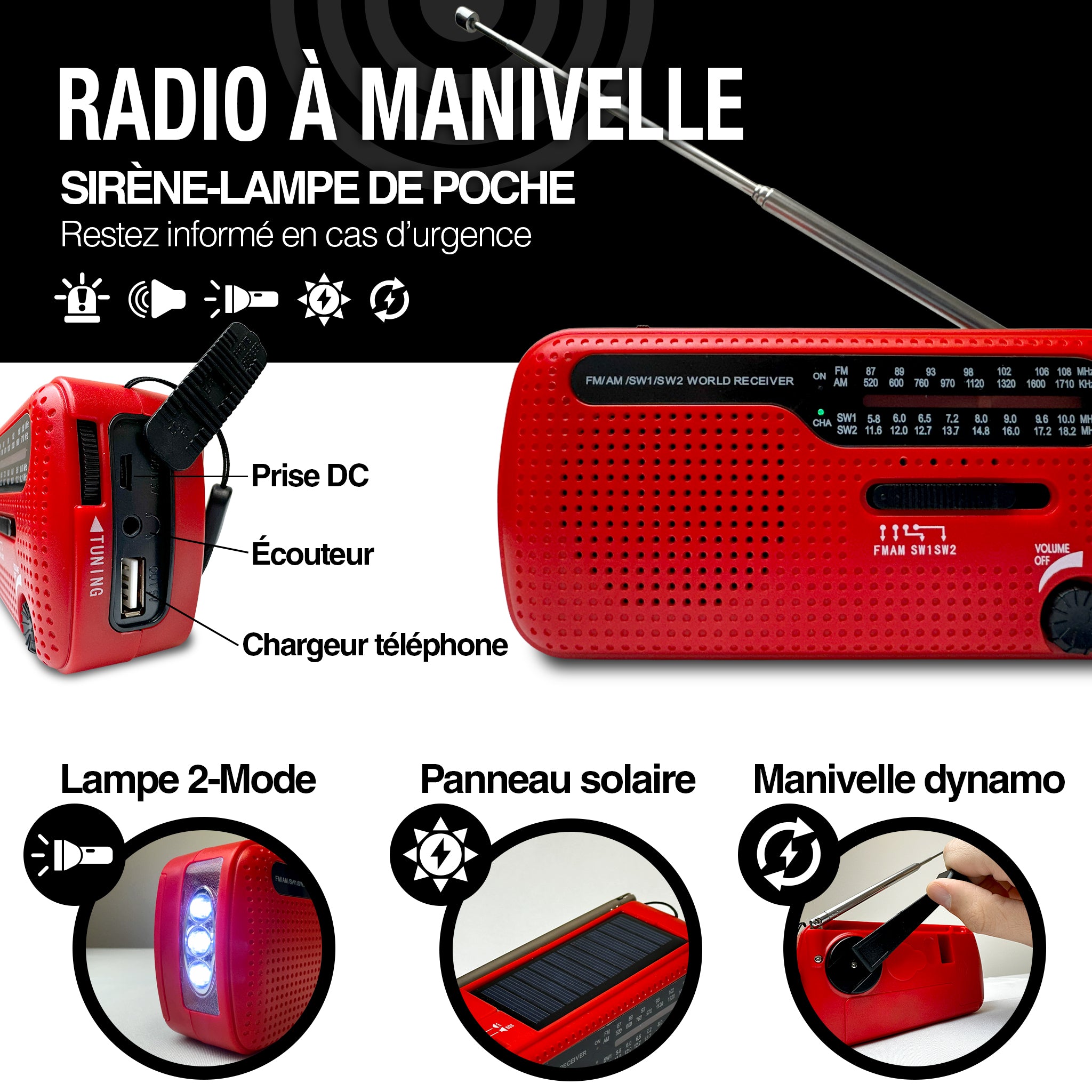 Trousse d'Urgence Deluxe pour 4 personnes avec eau