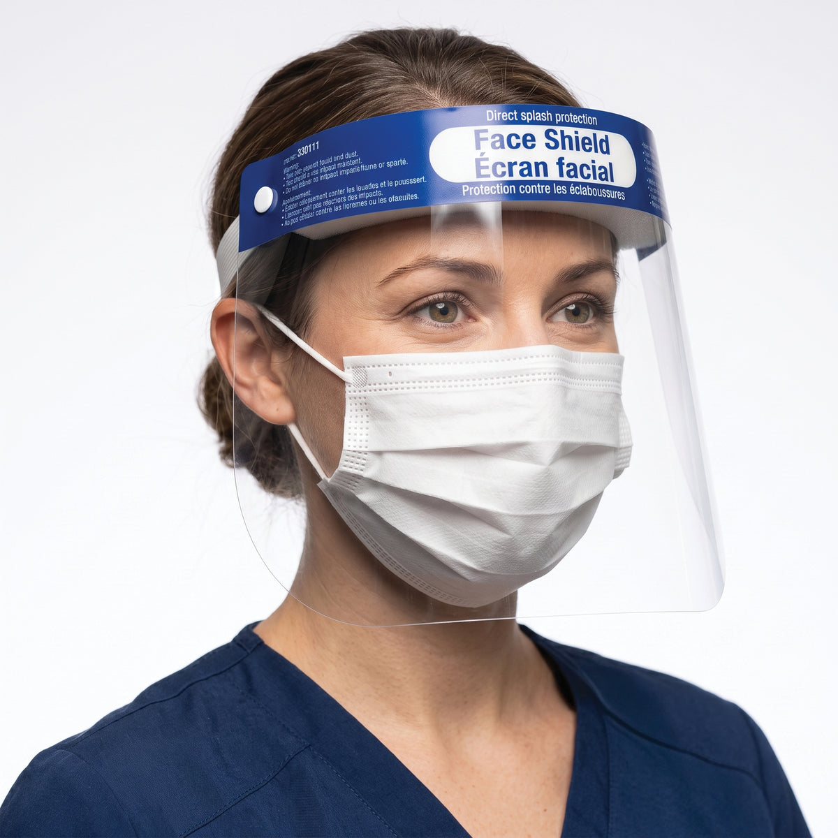 Écran facial protecteur transparent - paquet de 10
