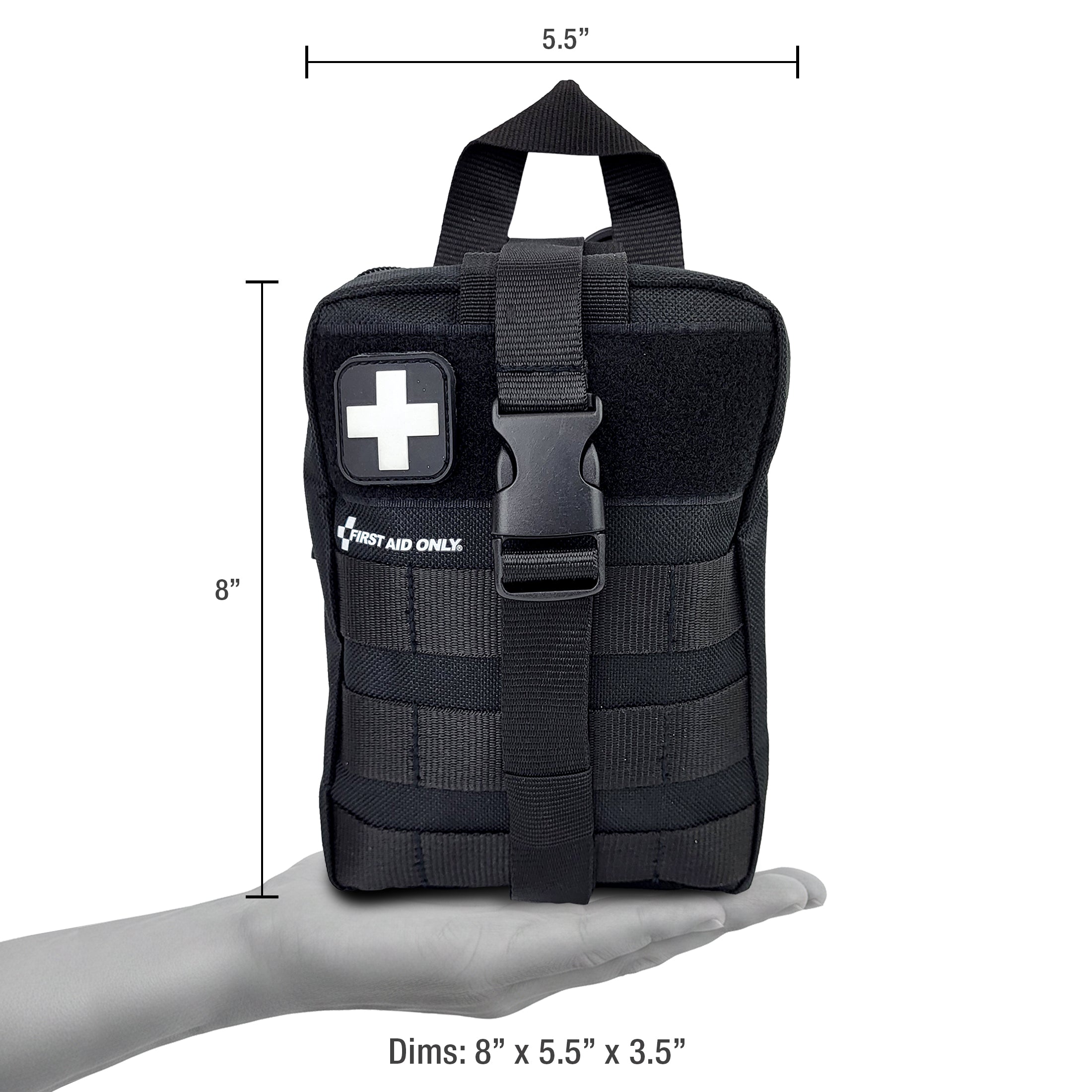 Sac IFAK tactique portable, noir (vide)