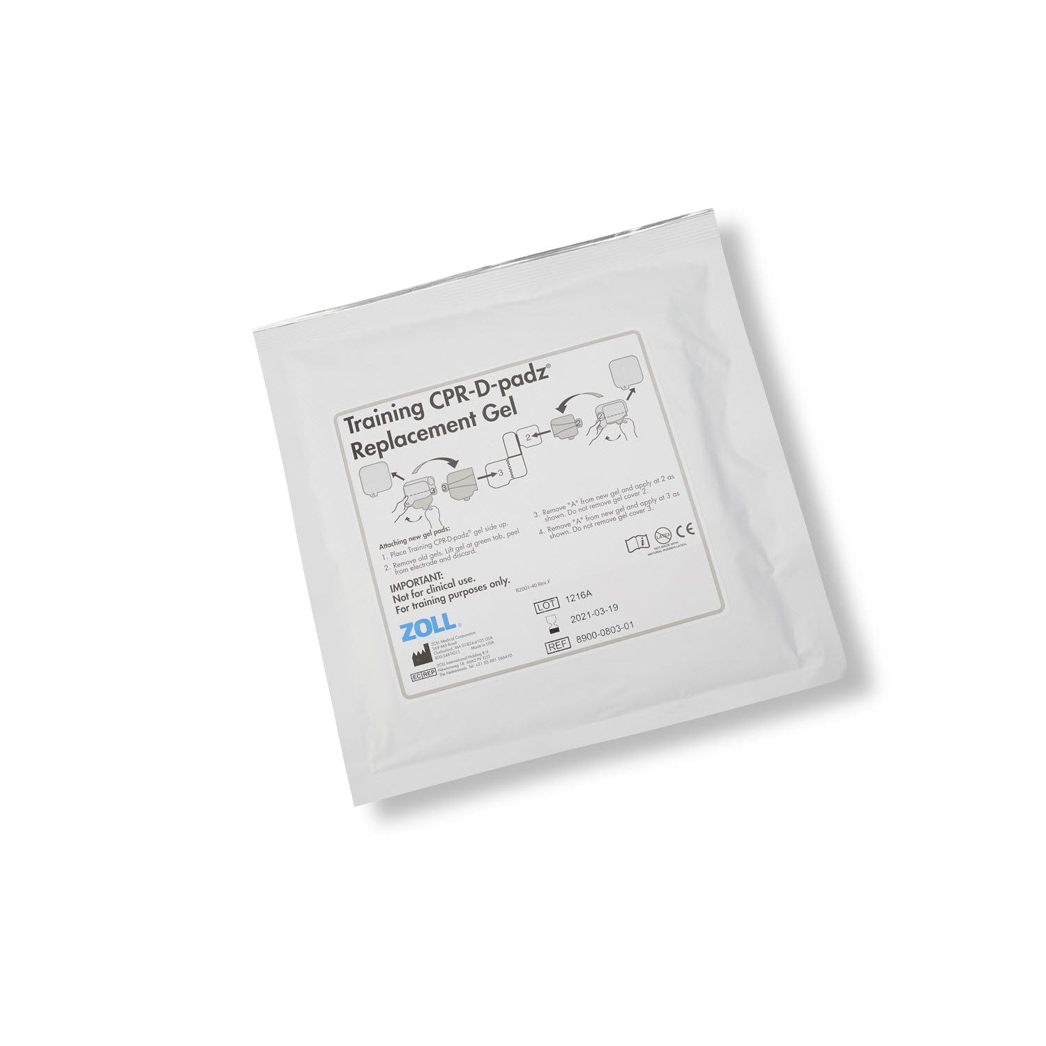 Gel de remplacement pour les électrodes de formation CPR-D Padz - 5/boite