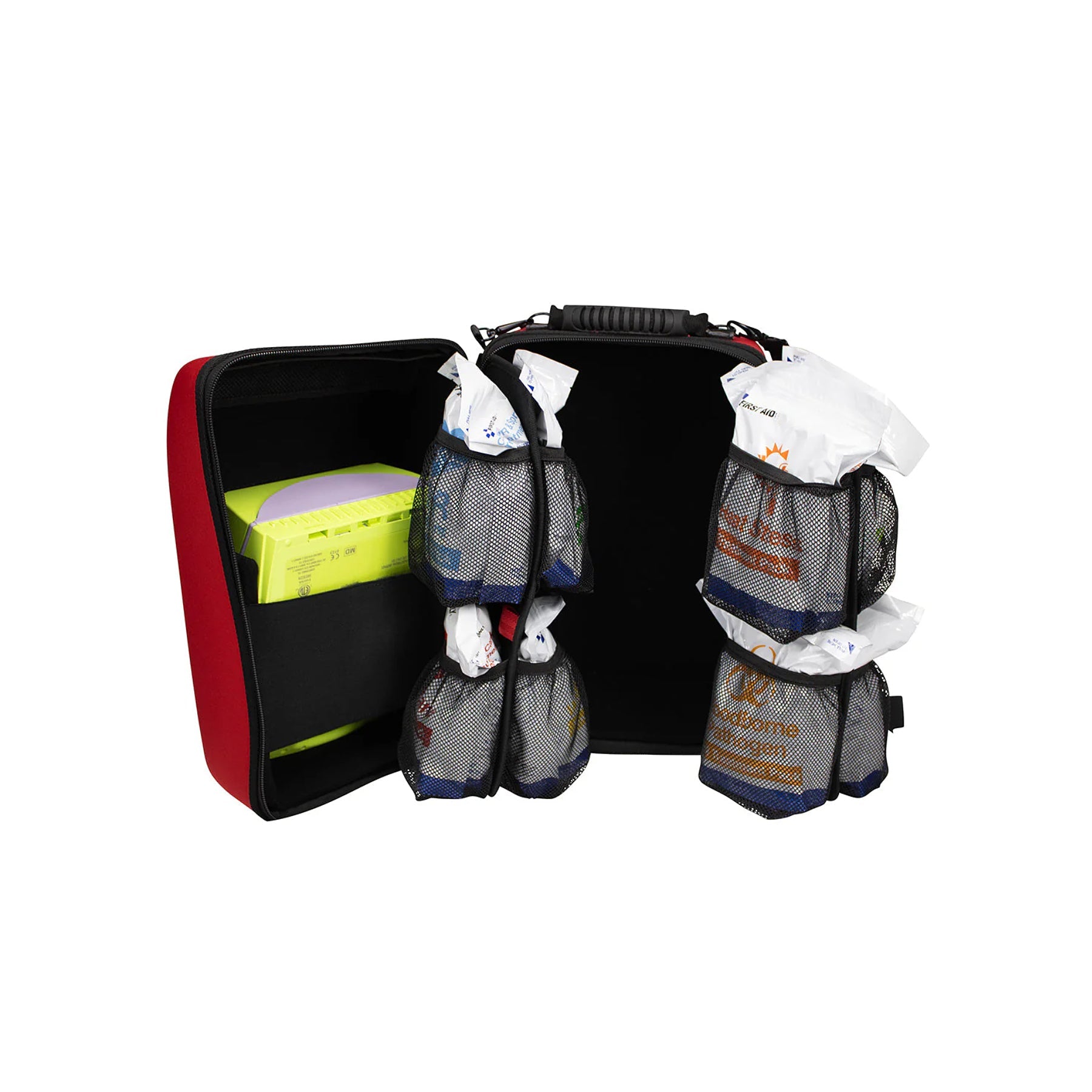 Sac à dos d'intervention d'urgence avec défibrillateur automatique externe (ZOLL AED Plus inclus)