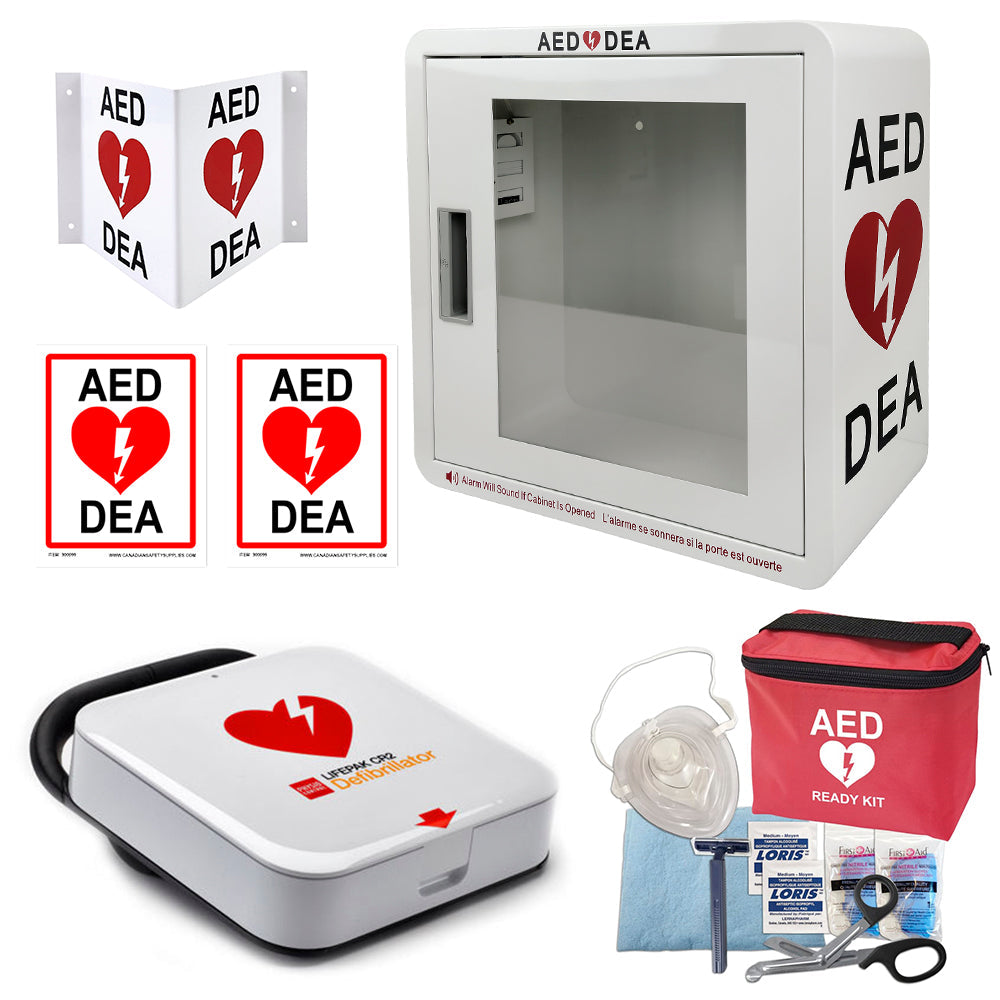 Ensemble Physio-Control LIFEPAK CR2, WIFI, Bilingue, Poignée