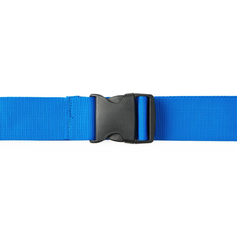 Ceinture de marche avec boucle en plastique, 60 po, bleu