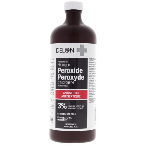 Peroxyde d'hydrogène à 3 % - Bouteille de 473 ml