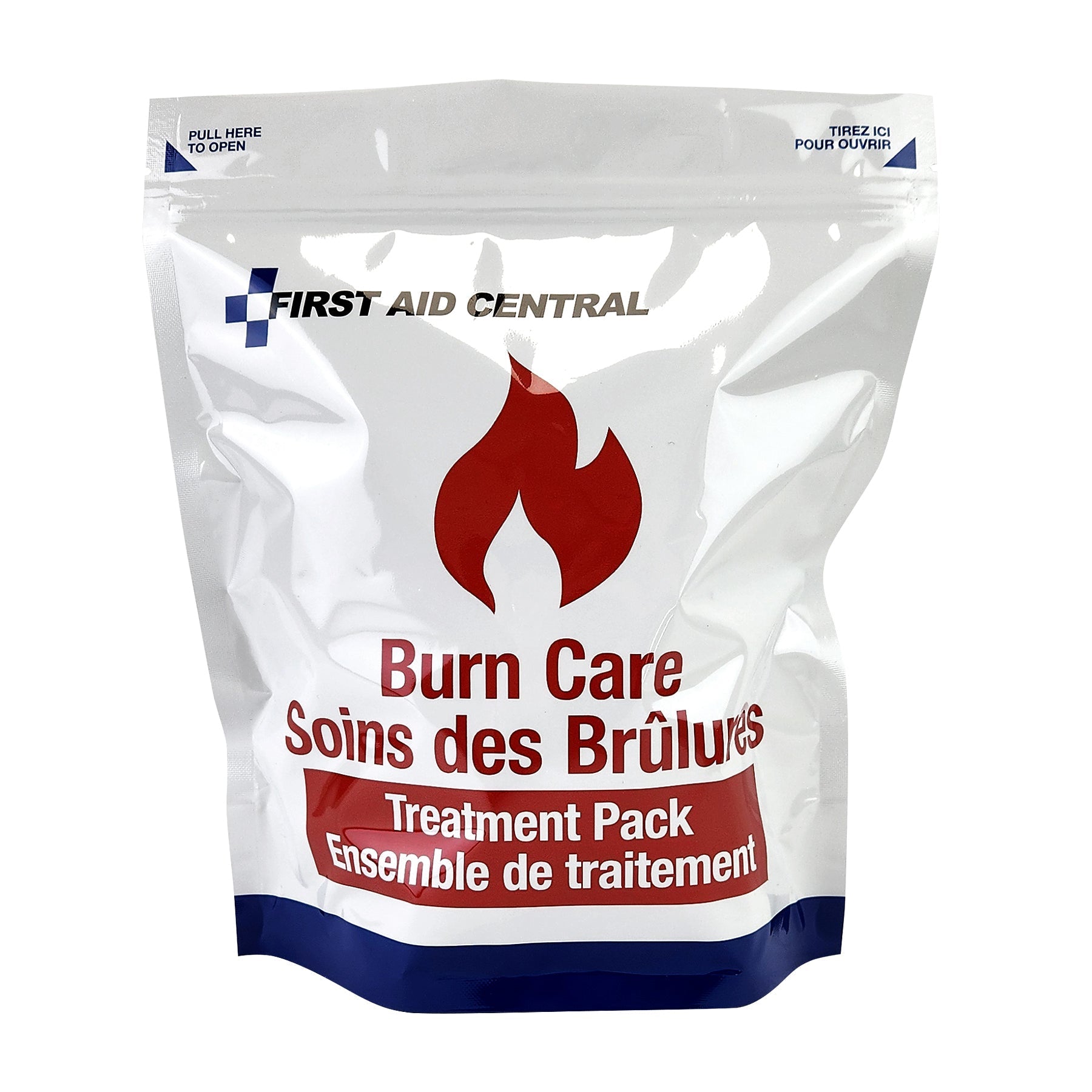 Ensemble de soins des brûlures (41 pièces) – Sac refermable pour premiers soins
