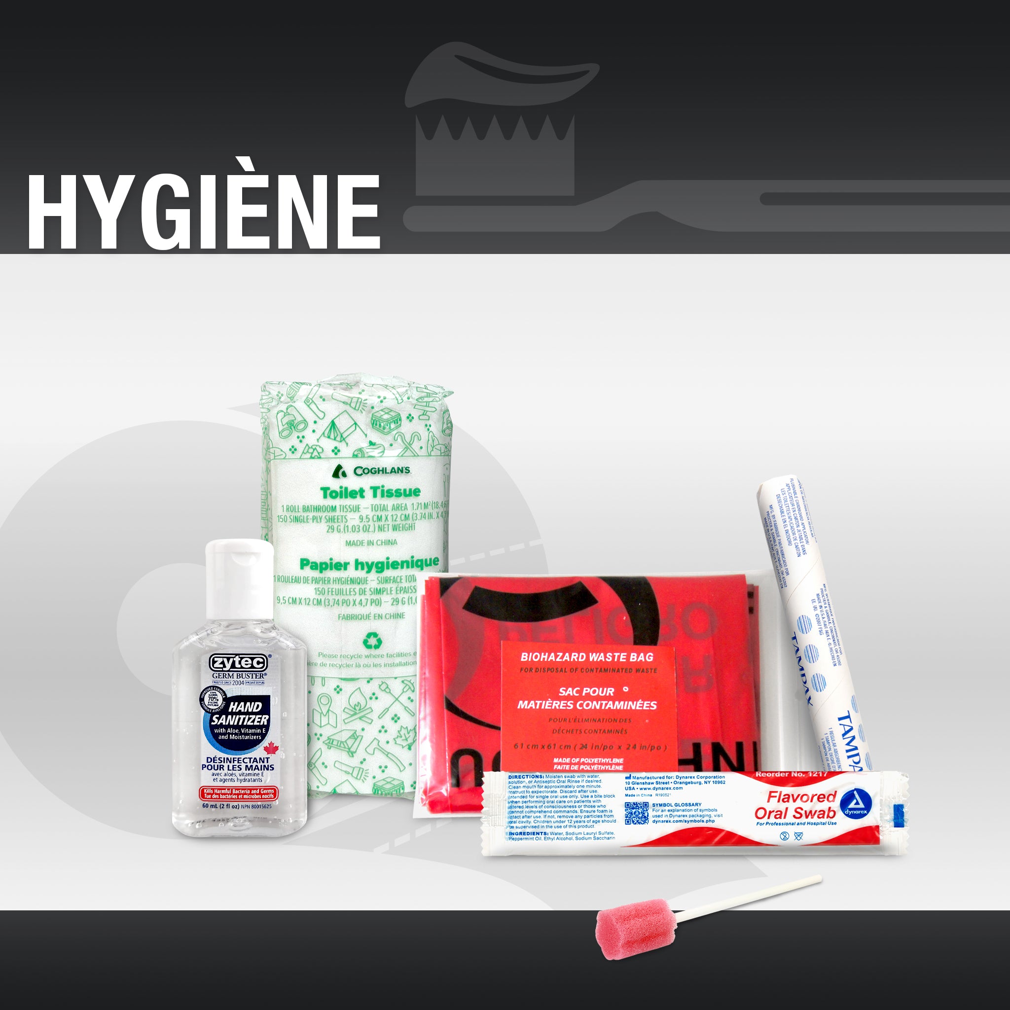 Trousse d'urgence pour 3 personnes, 72 heures, avec eau