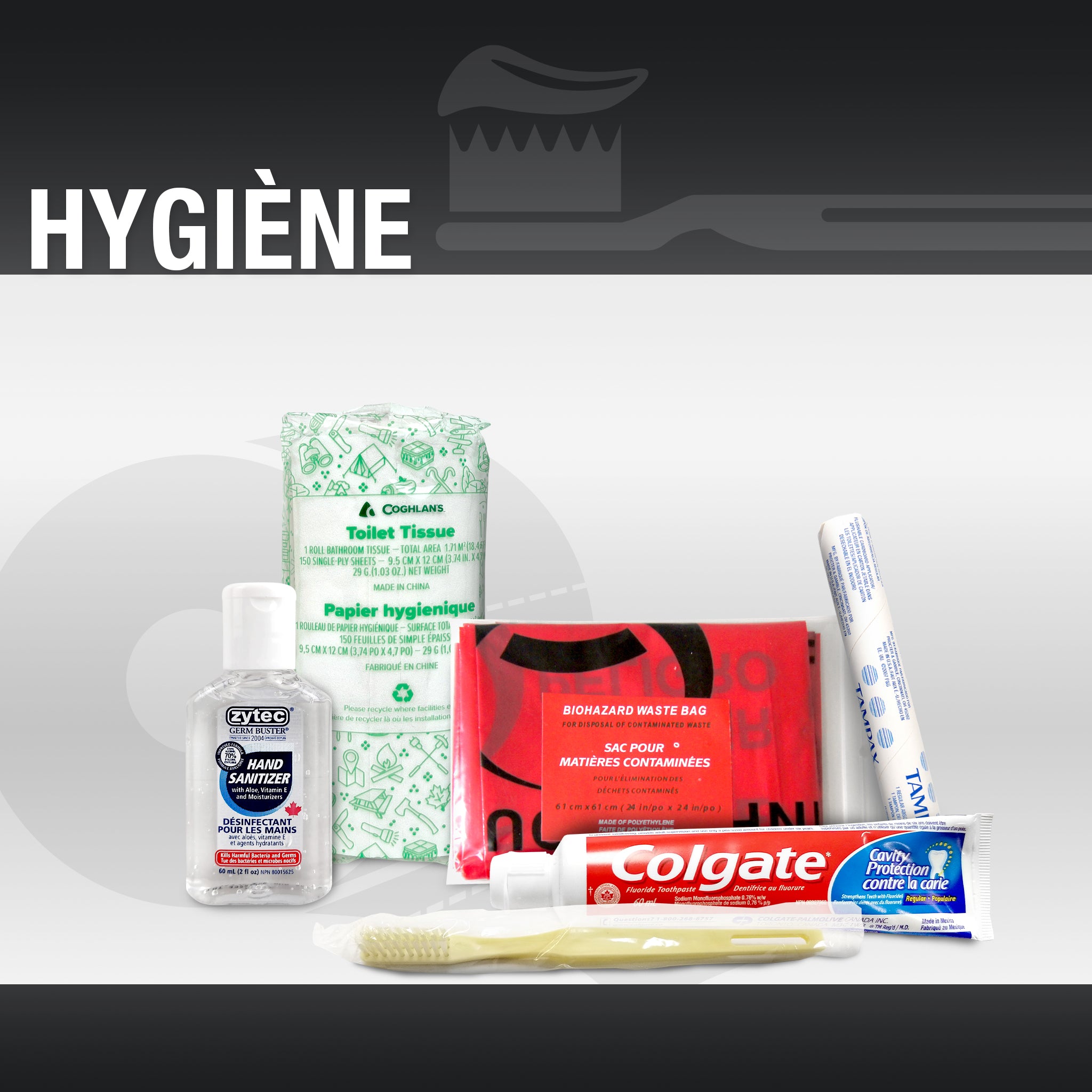 Trousse d'urgence deluxe pour 1 personne