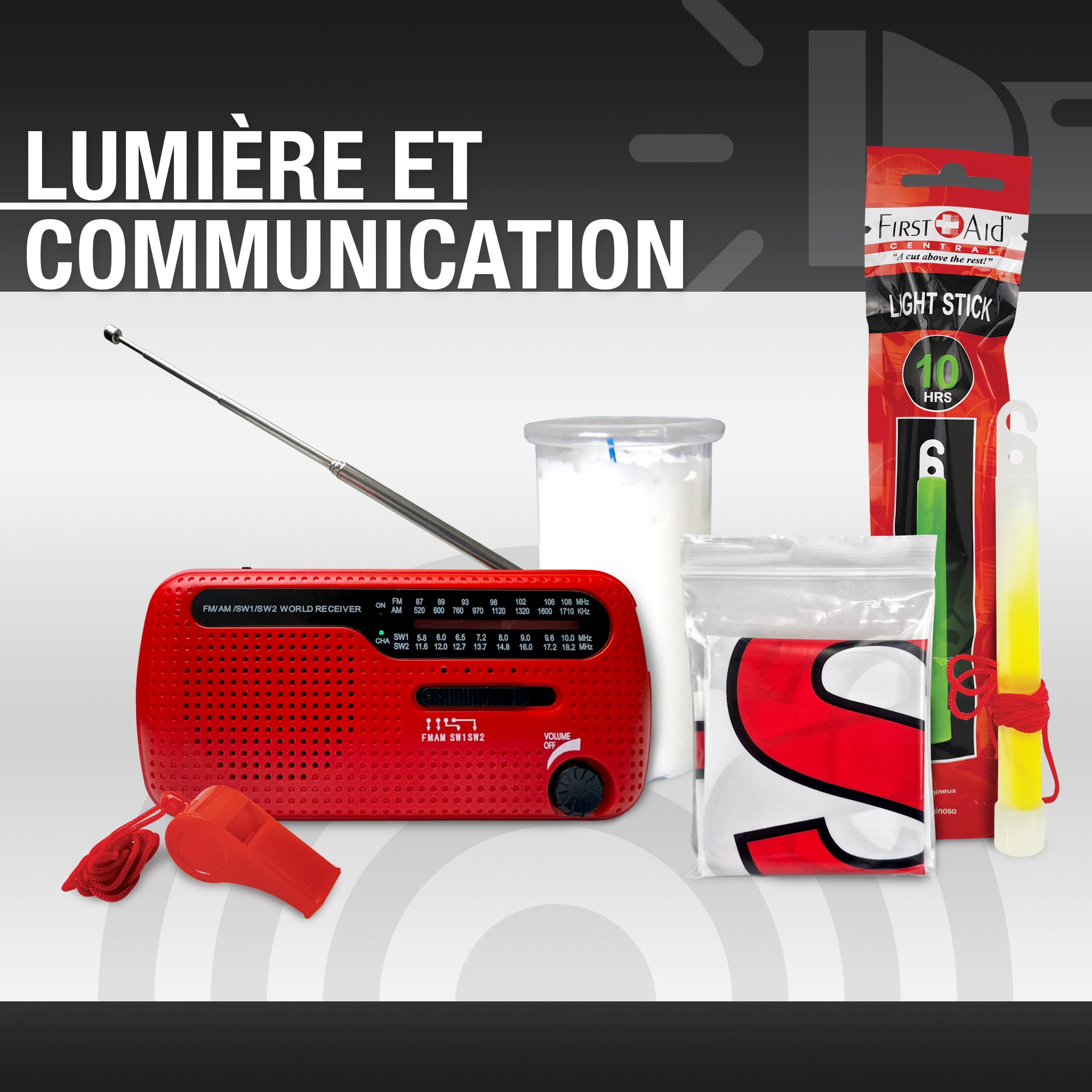 Trousse d'urgence deluxe pour 1 personne