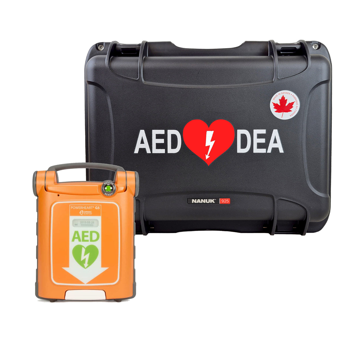 DEA Powerheart G5 avec assistance CPR avec Boitier Nanuk - Rabais en ajoutant au panier