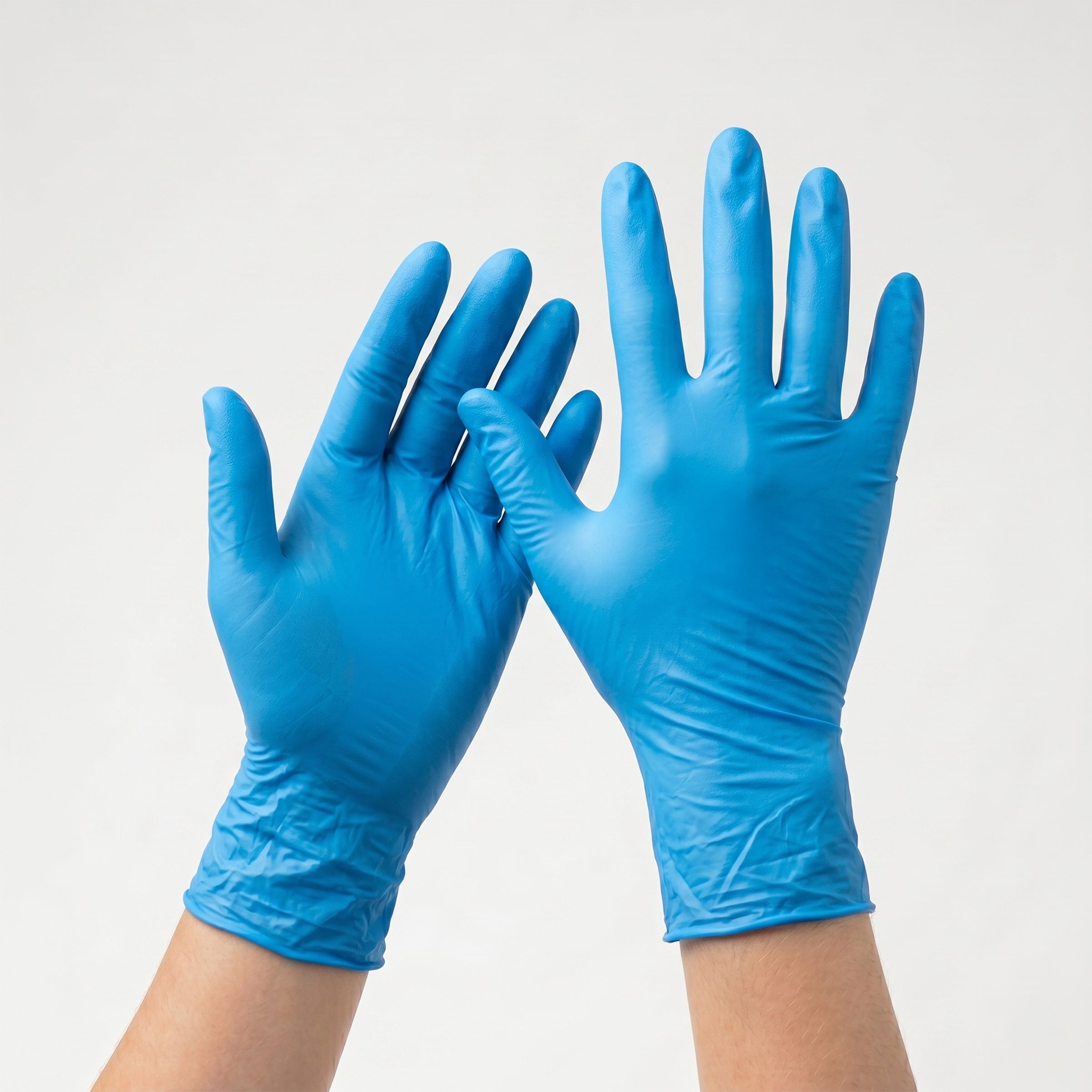 Gants médicaux en vinyle bleu synthétique Duracore