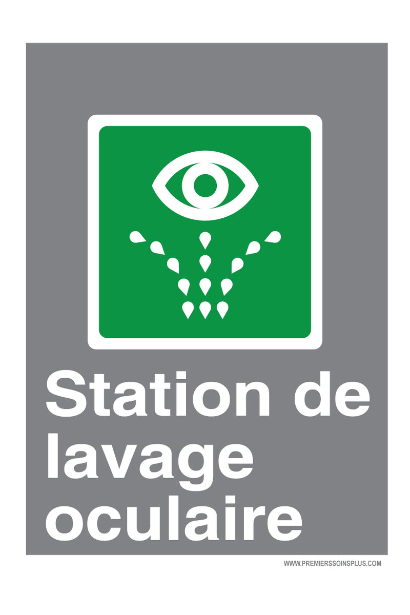 Station de lavage oculaire - Enseigne