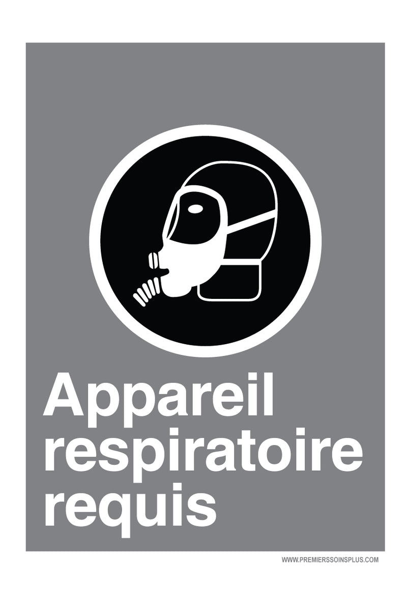 Appareil respiratoire requis - Enseigne