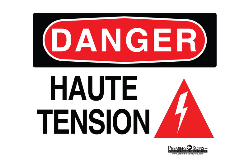 Danger - Haute tension défense d'entrer - Enseigne