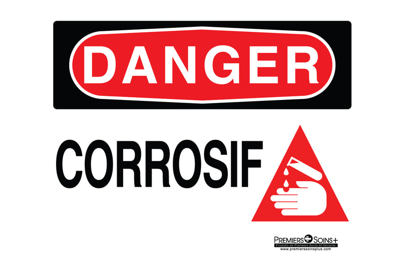 Danger - Corrosif - Enseigne