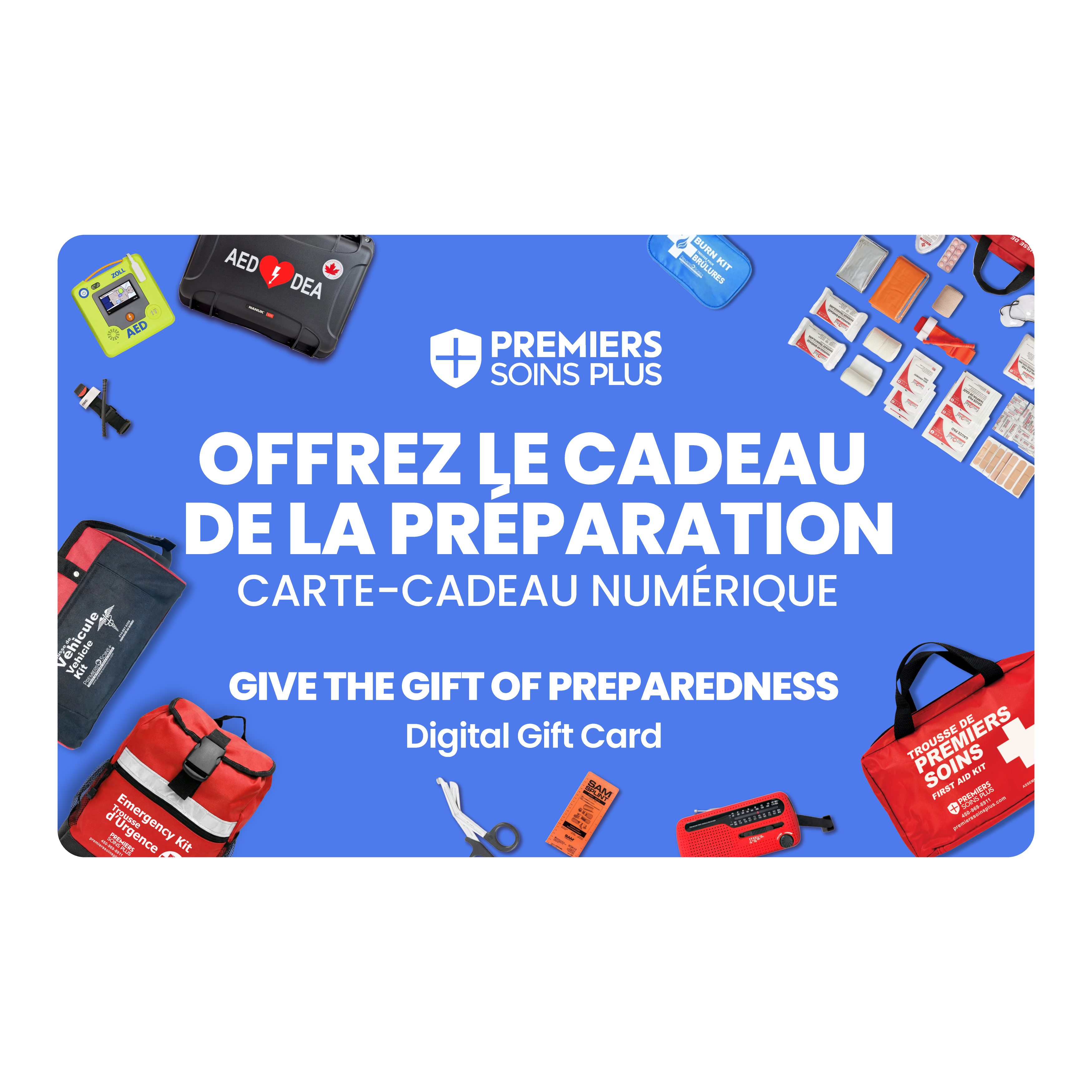 Carte-Cadeau Numérique Premiers Soins Plus