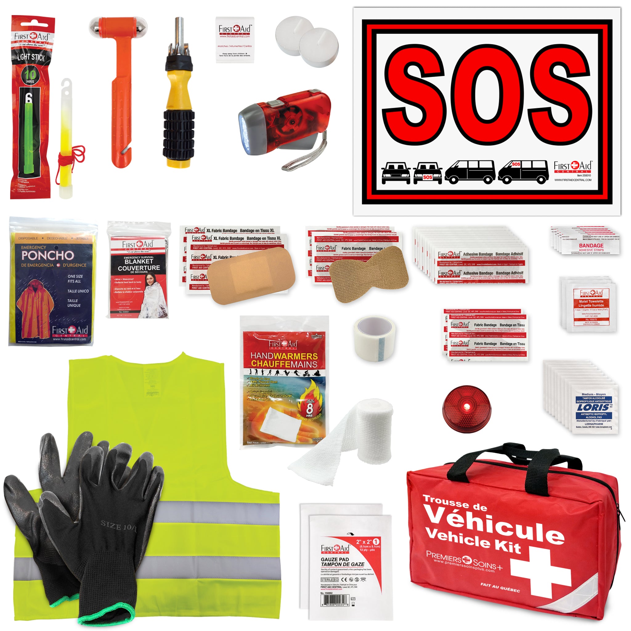 Trousse de sécurité automobile Deluxe