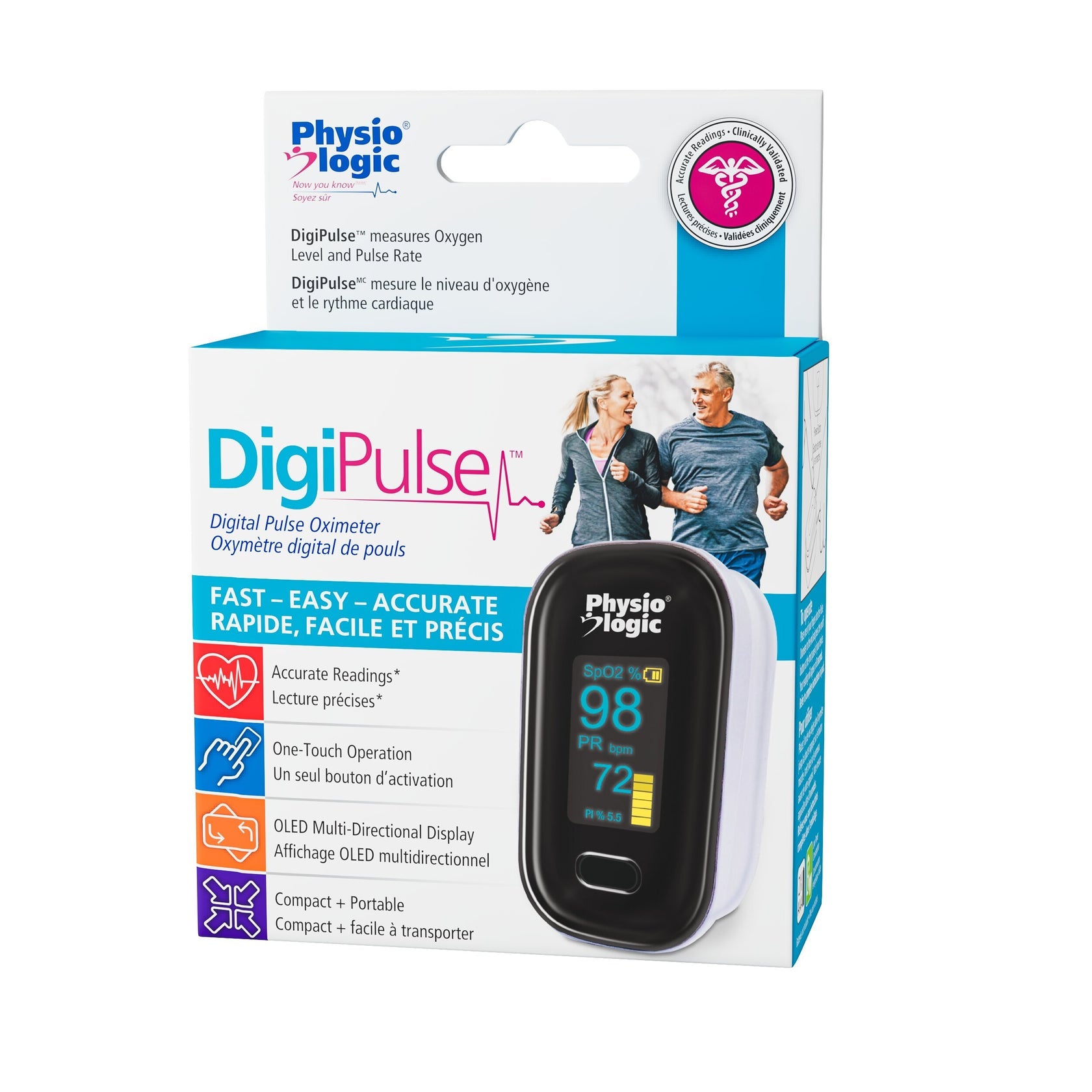 Oxymètre de pouls Physio Logic DigiPulse