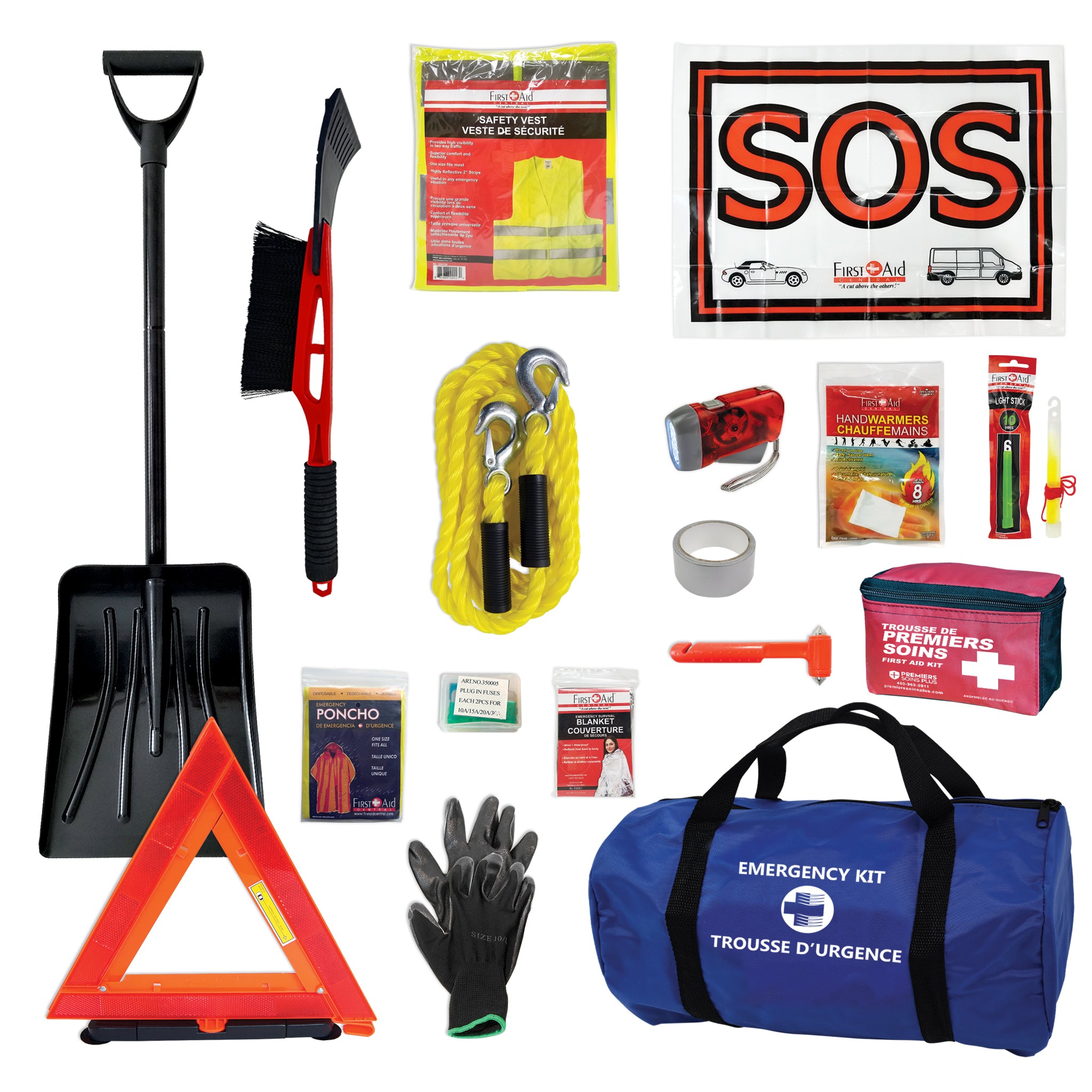 Trousse de survie en bordure de route