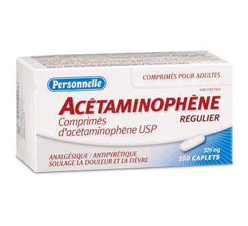 Acétaminophène 325 mg, 100 unités