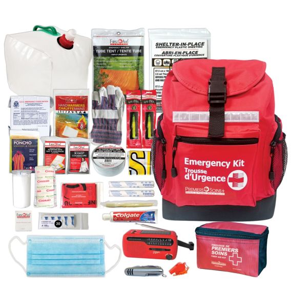 Trousse d'urgence deluxe pour 1 personne, 72 heures