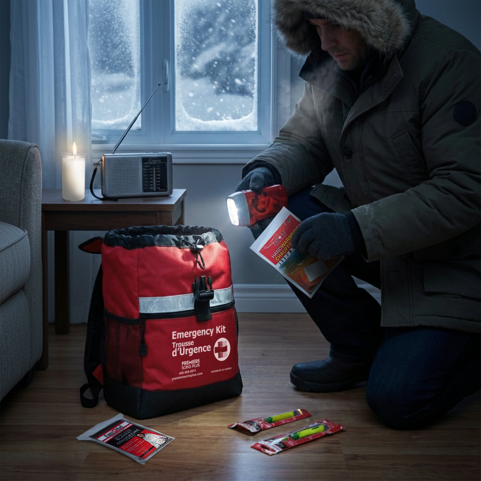 Trousse d'Urgence 72 heures - 1 personne - Sans Eau