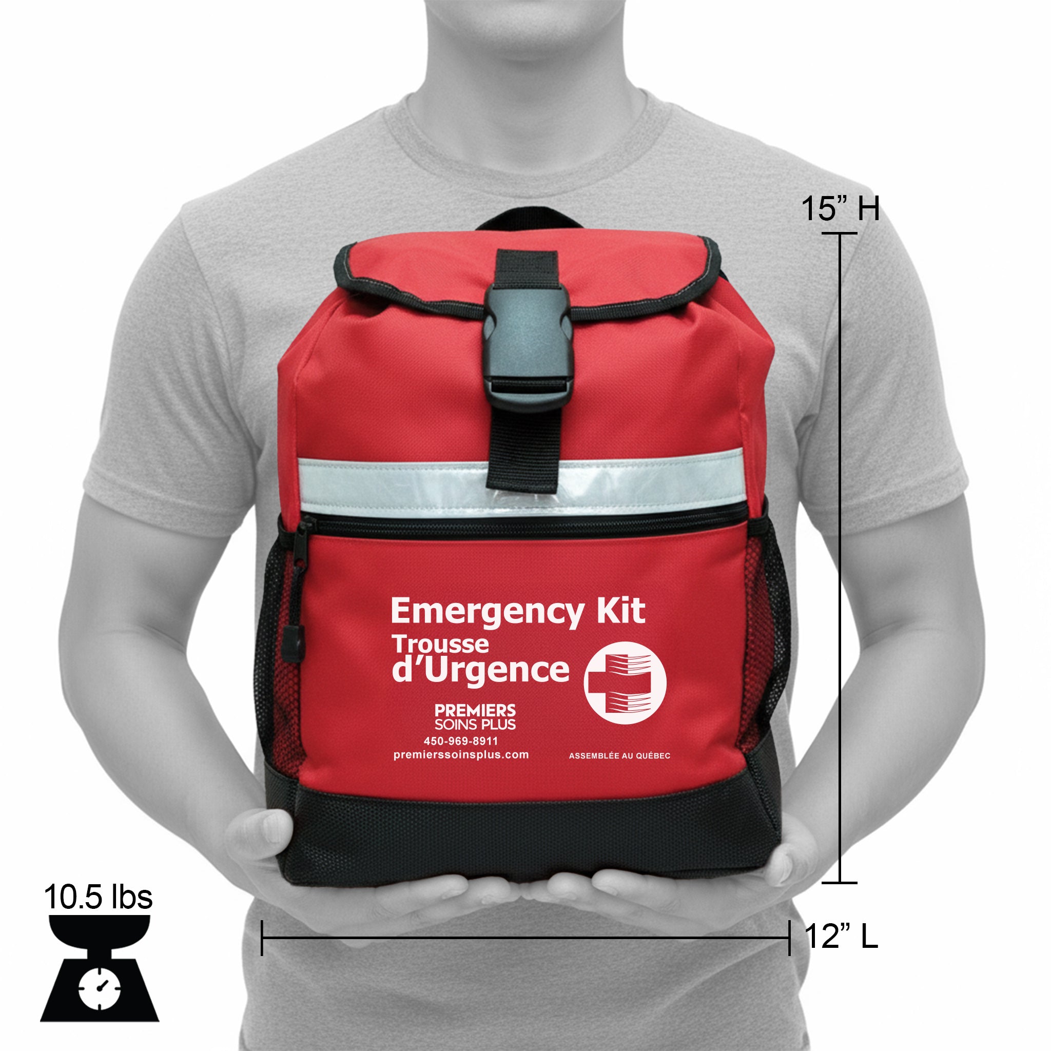 Trousse d'urgence pour 2 personnes, 72 heures