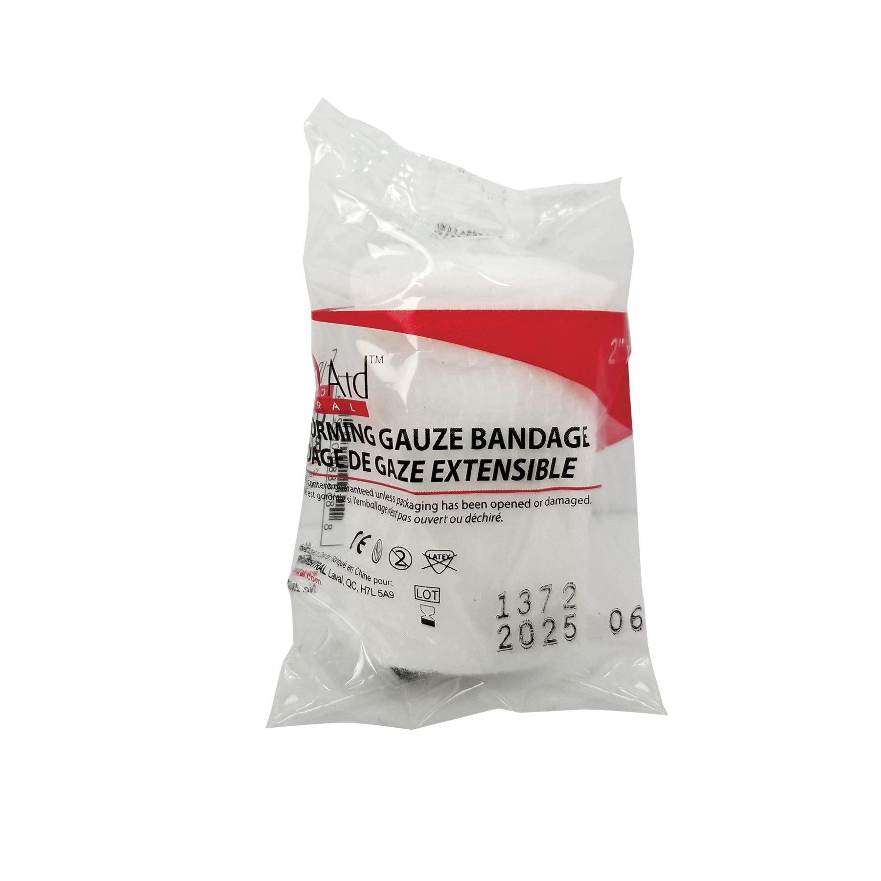 Bandage de gaze extensible stérile, (2" ou 4")