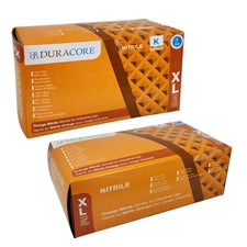 DURACORE, Gants texturés en nitrile orange, sans poudre, 7 mil, X-Large (boîte de 100)